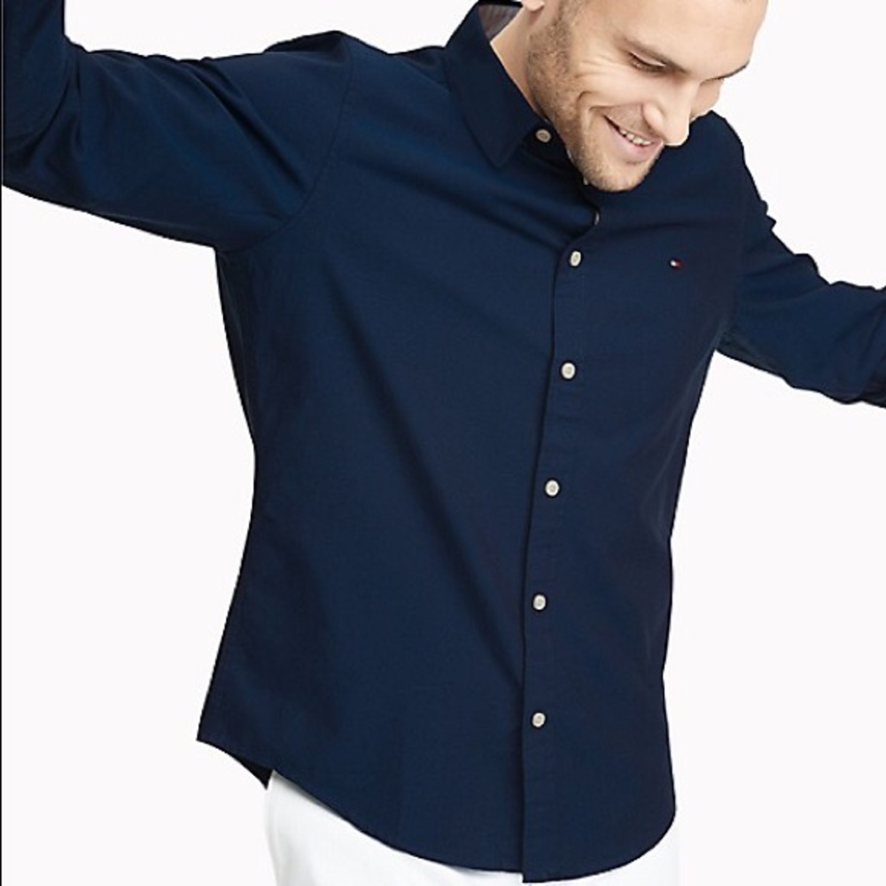 Tommy Hilfiger Slim Fit Stretch Cotton Shirt